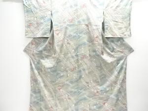 花模様小紋着物